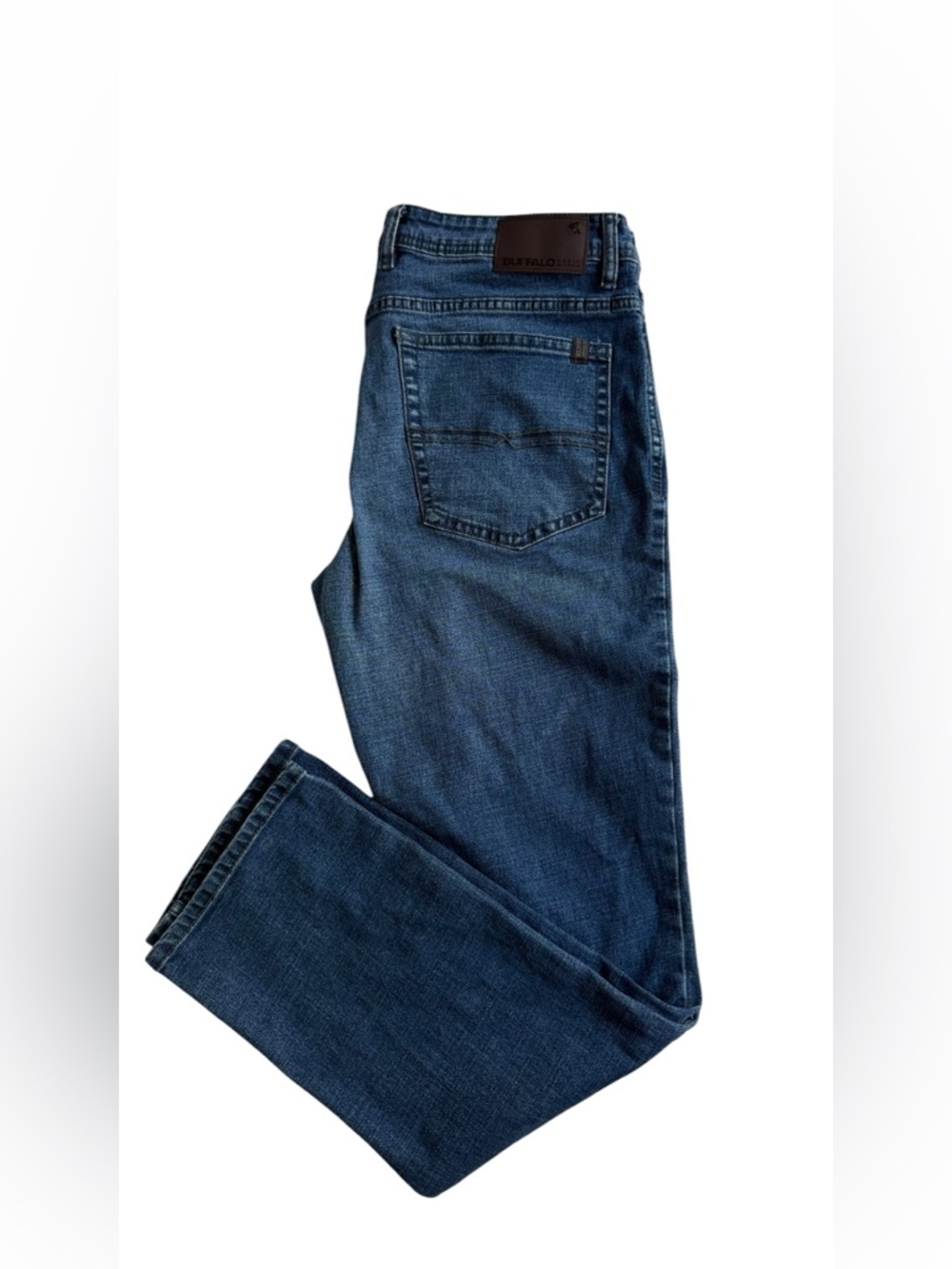 Buffalo David Bitton Men's Straight Dark Blue Jeans(007)